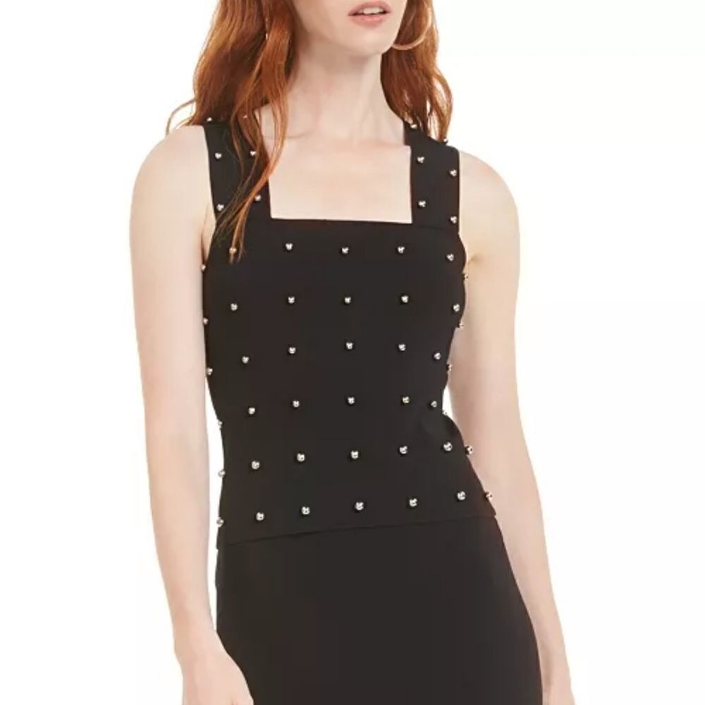 Bar III Studded Sweater Tank